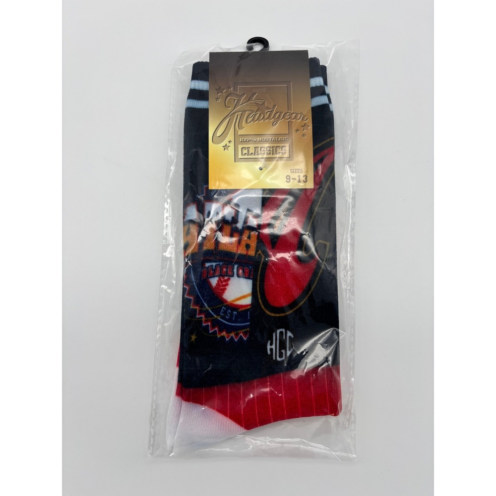 Headgear Classics Atlanta Black Crackers Negro League Baseball Socks Size 9-13